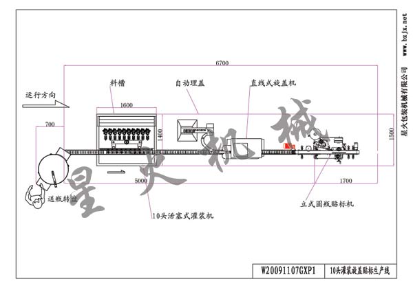 10头番茄酱灌装旋盖贴标机